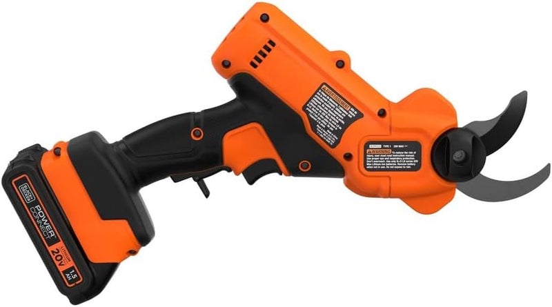 BLACK+DECKER 20V MAX* Cordless Pruner Electric Pruning Shears, Battery and Charger Included Electric Pruner (BCPR320C1) - Image 2